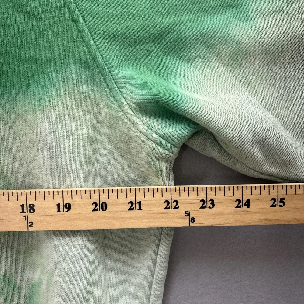 Vintage Nike Tie Dye Crewneck Pullover Sweatshirt Large Color Block Green Orange